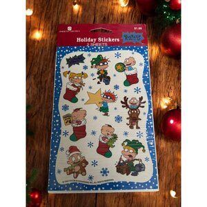 Vintage New Old Stock American Greeting s Stickers Rugrats Christmas sealed 1999
